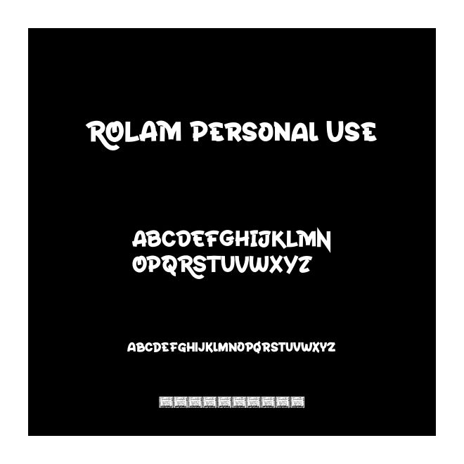 ROLAM Personal Use