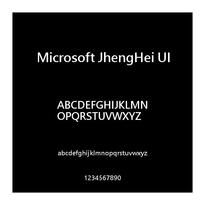 Microsoft JhengHei UI