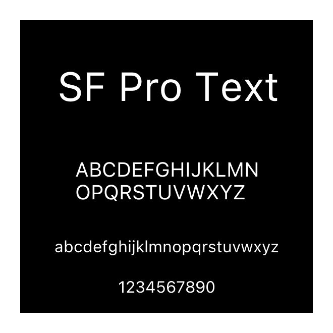 SF Pro Text