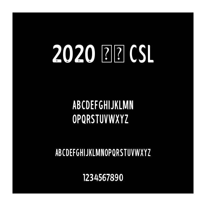 2020 中超 CSL