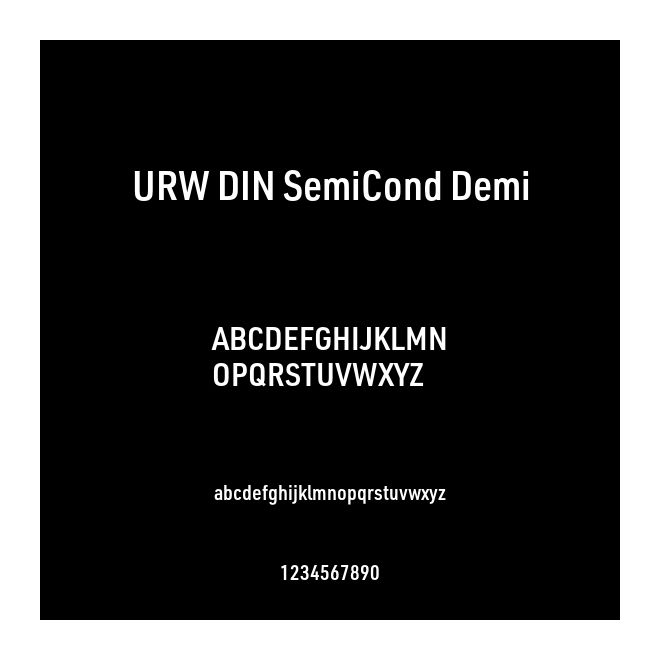URW DIN SemiCond Demi