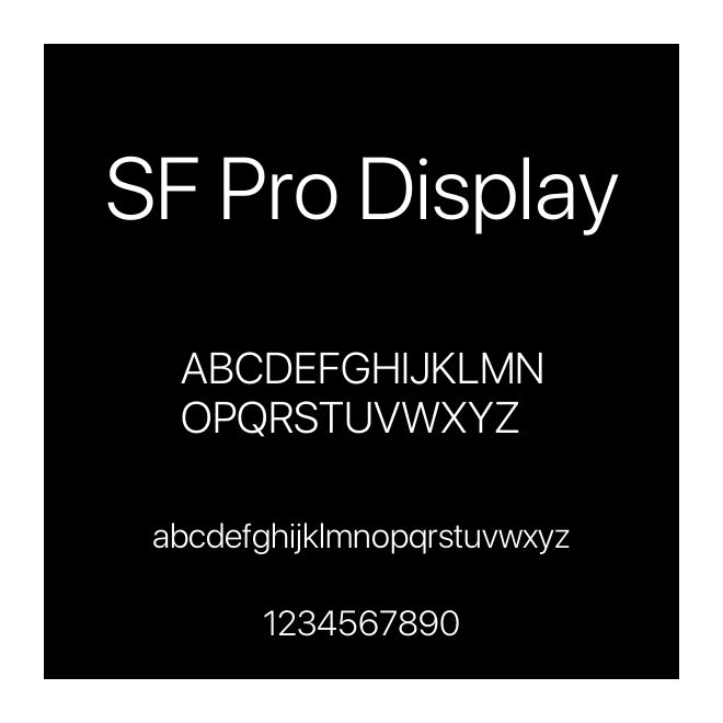 SF Pro Display