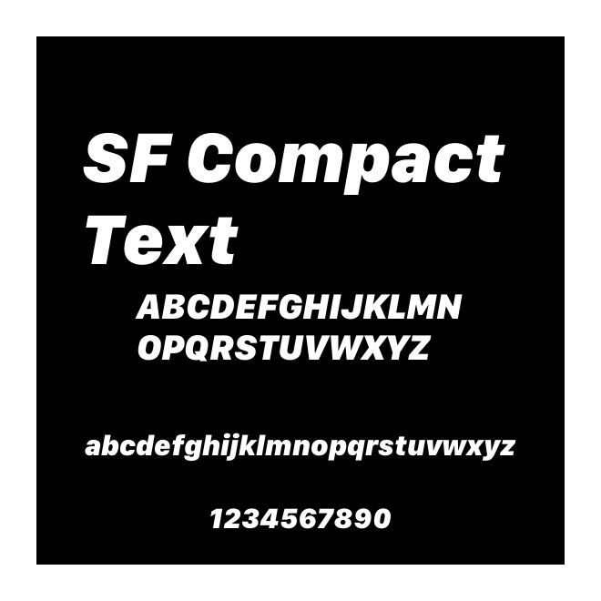 SF Compact Text