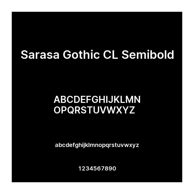 Sarasa Gothic CL Semibold