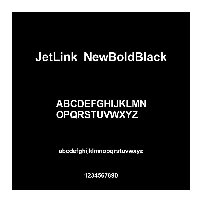 JetLink NewBoldBlack
