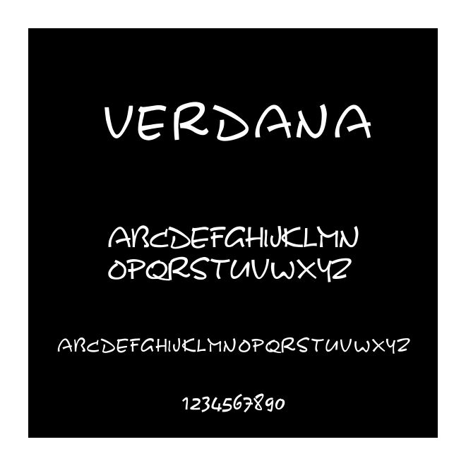 verdana