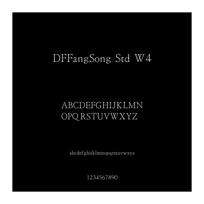 DFFangSong Std W4