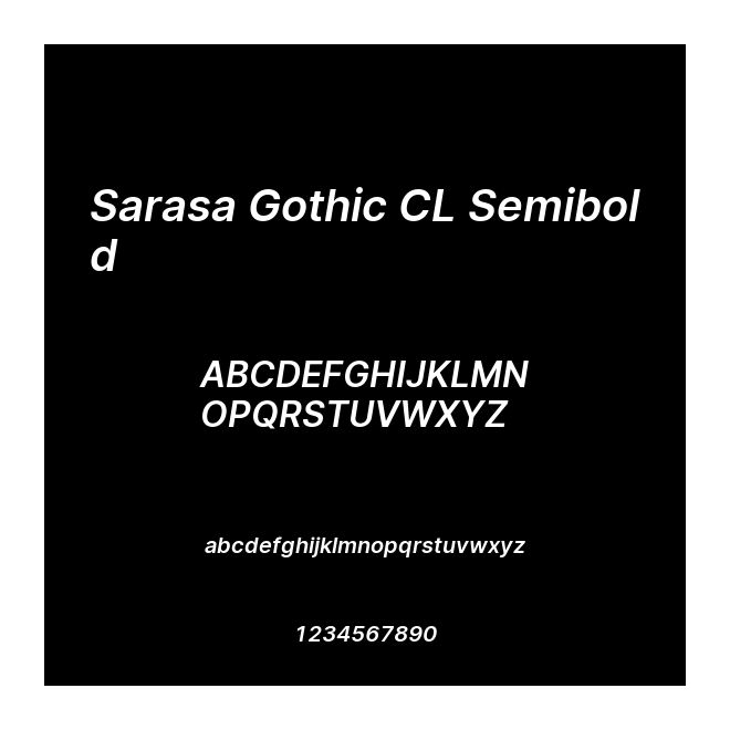 Sarasa Gothic CL Semibold