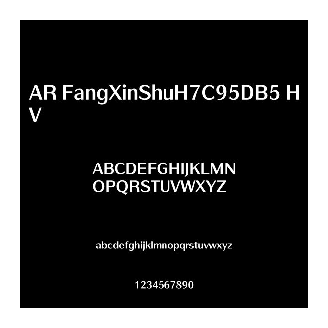 AR FangXinShuH7C95DB5 HV