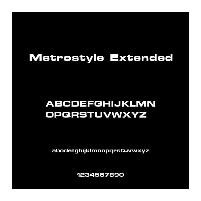 Metrostyle Extended