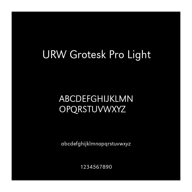 URW Grotesk Pro Light