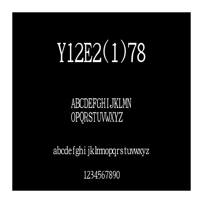 Y12E2(1)78
