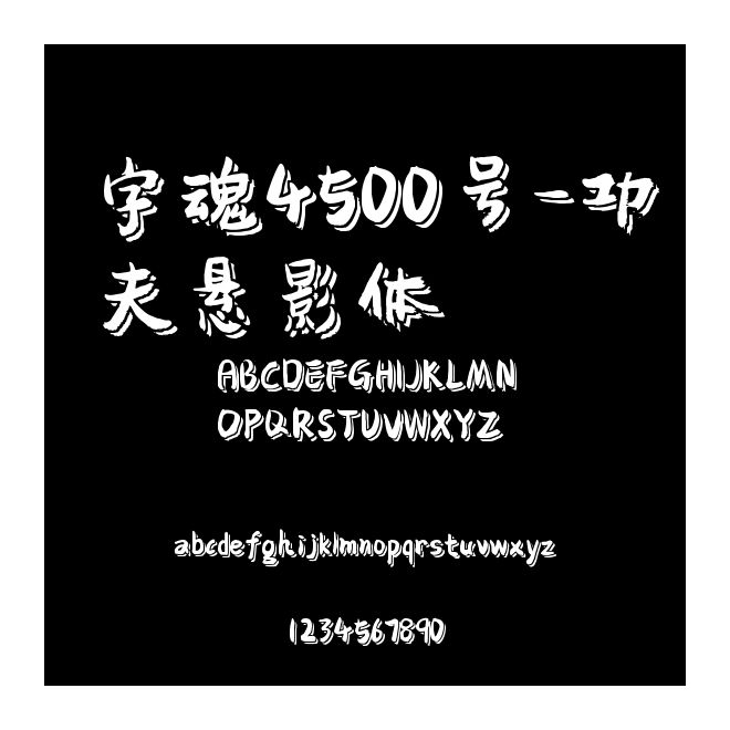字魂4500號(hào)-功夫懸影體