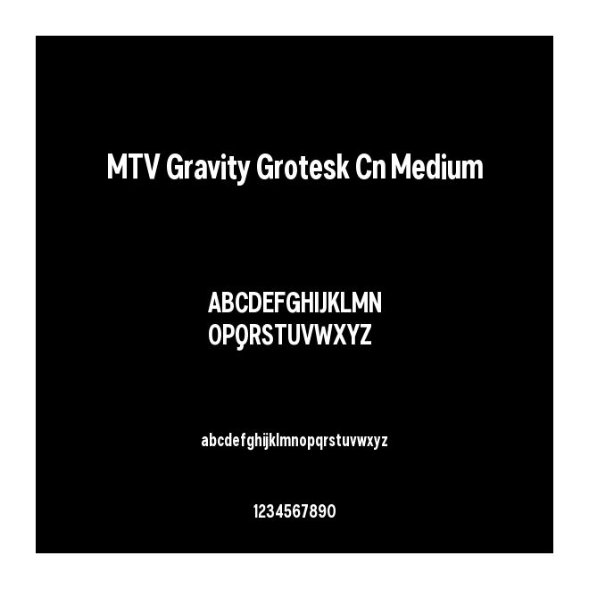 MTV Gravity Grotesk Cn Medium