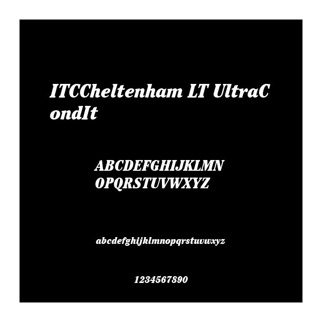 ITCCheltenham LT UltraCondIt