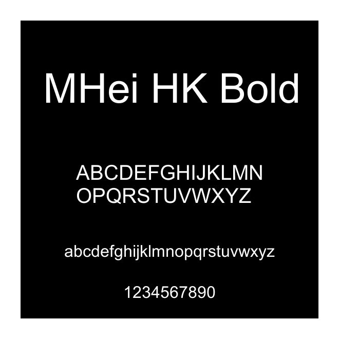 MHei HK Bold