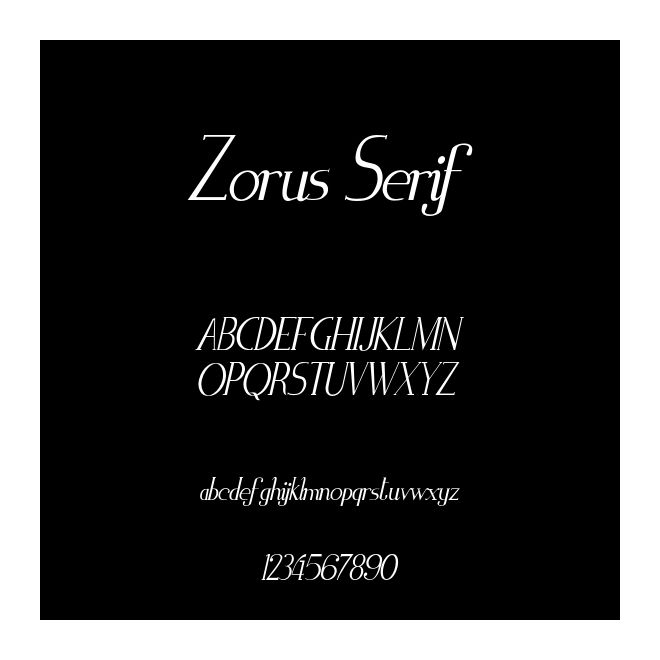 Zorus Serif