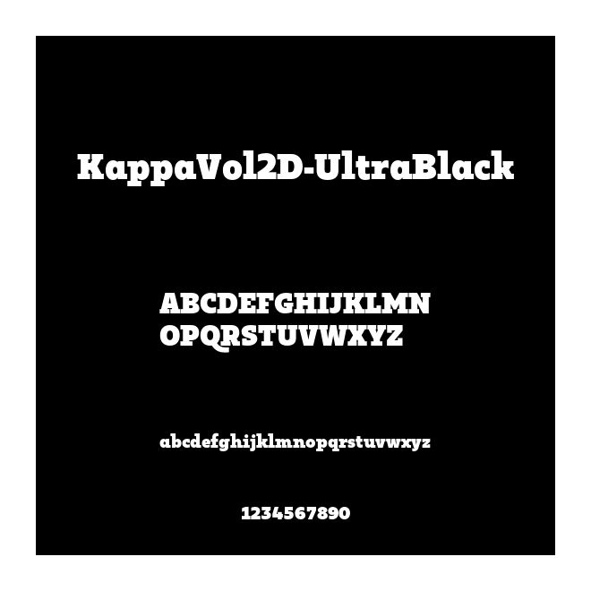 KappaVol2D-UltraBlack