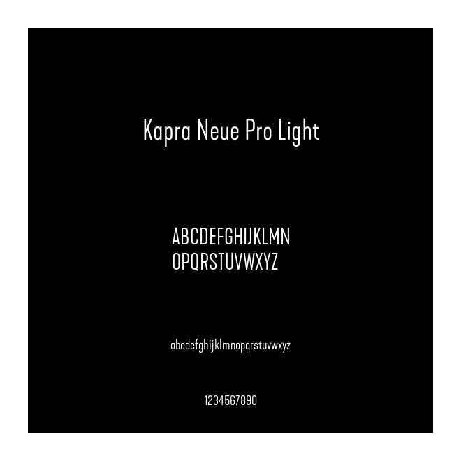 Kapra Neue Pro Light