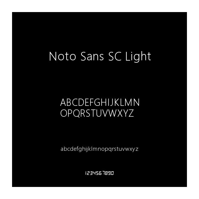 Noto Sans SC Light