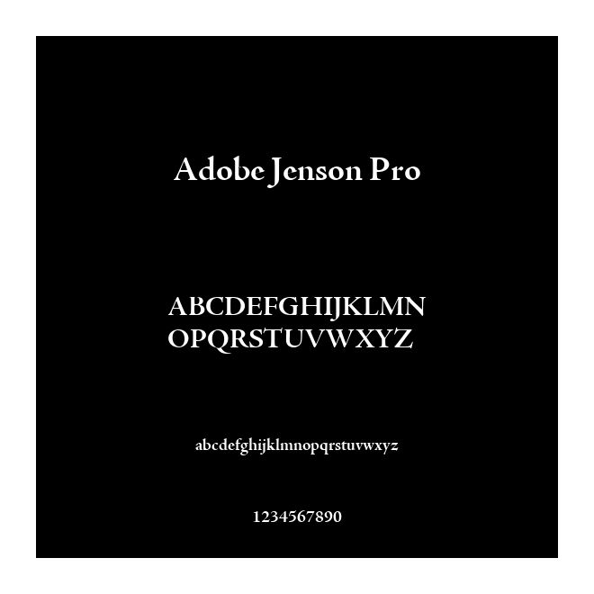 Adobe Jenson Pro