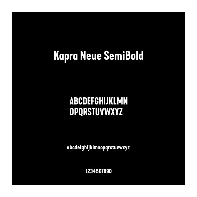 Kapra Neue SemiBold