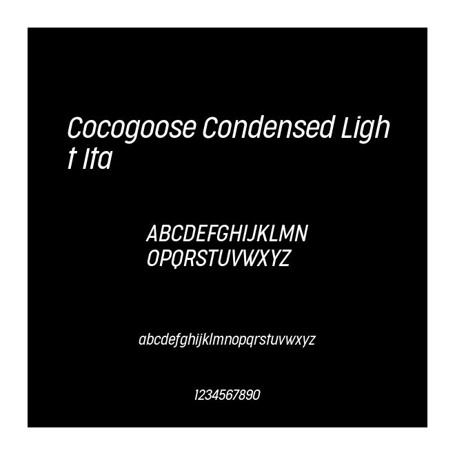 Cocogoose Condensed Light Ita