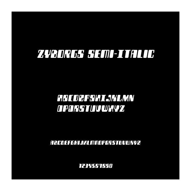 Zyborgs Semi-Italic