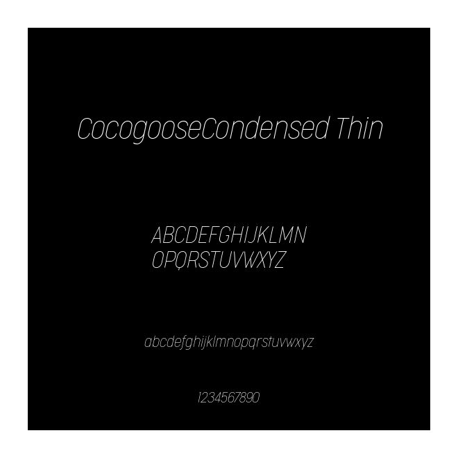 CocogooseCondensed Thin