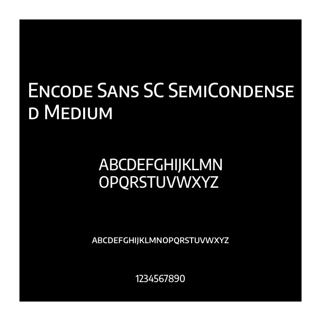 Encode Sans SC SemiCondensed Medium