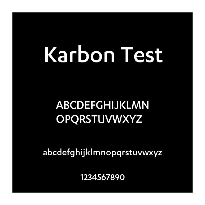 Karbon Test