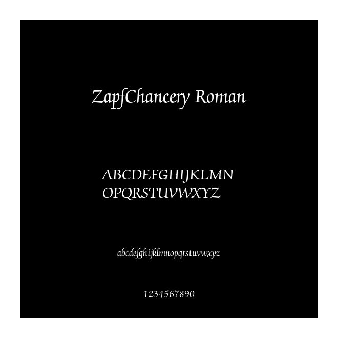 ZapfChancery Roman