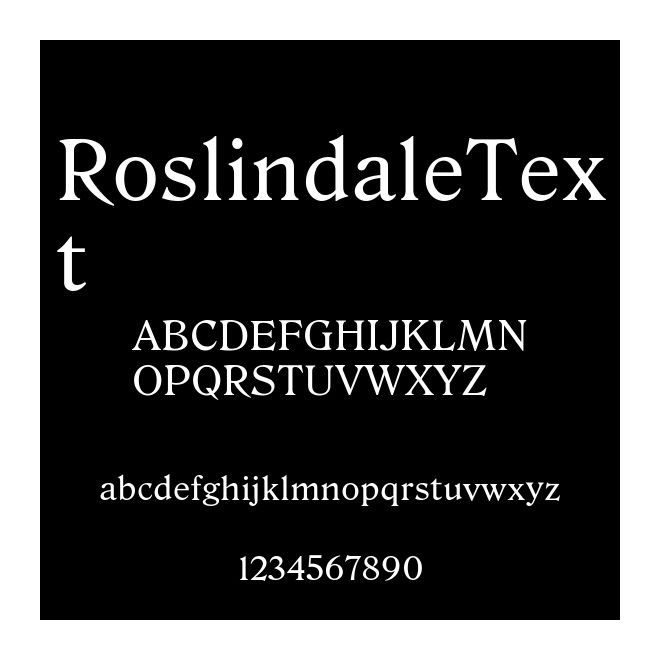 RoslindaleText