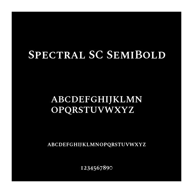 Spectral SC SemiBold