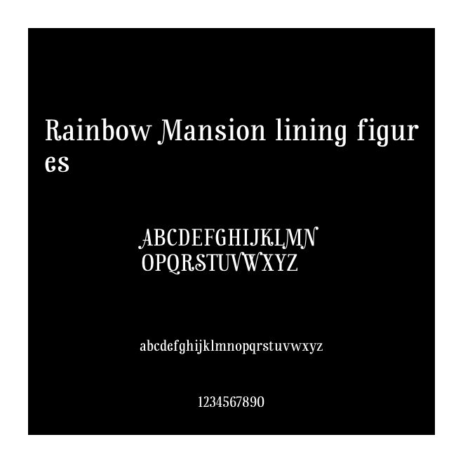 Rainbow Mansion lining figures