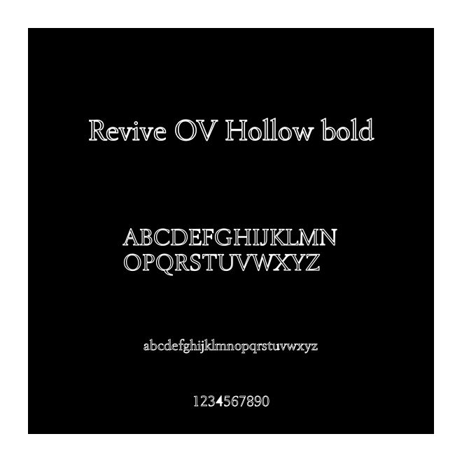 Revive OV Hollow bold