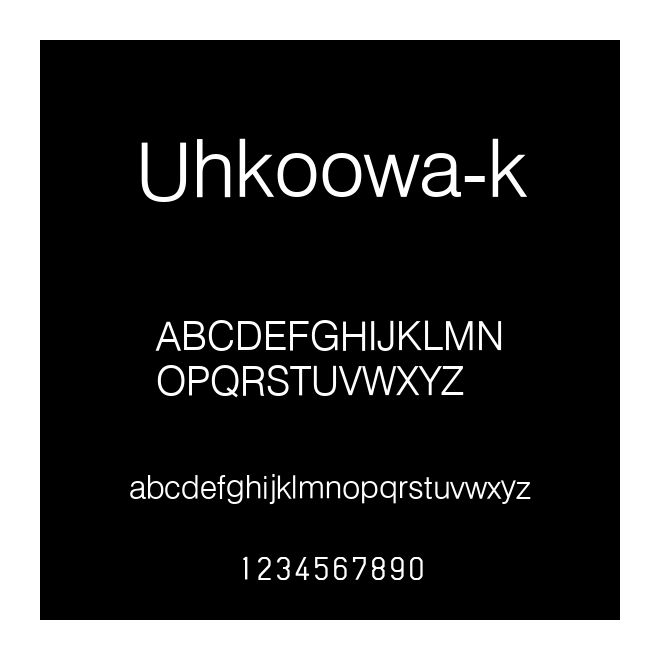 Uhkoowa-k