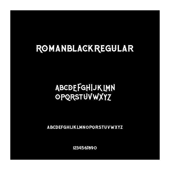 RomanBlackRegular