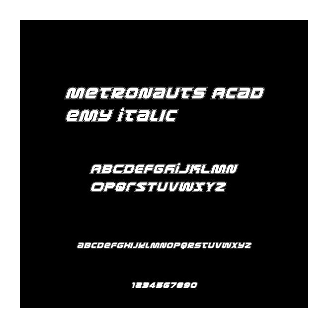 Metronauts Academy Italic