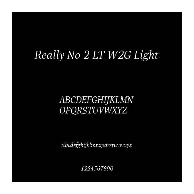 Really No 2 LT W2G Light