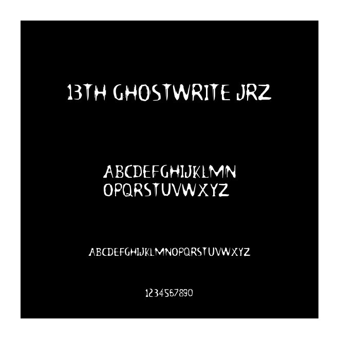 13th Ghostwrite JRZ