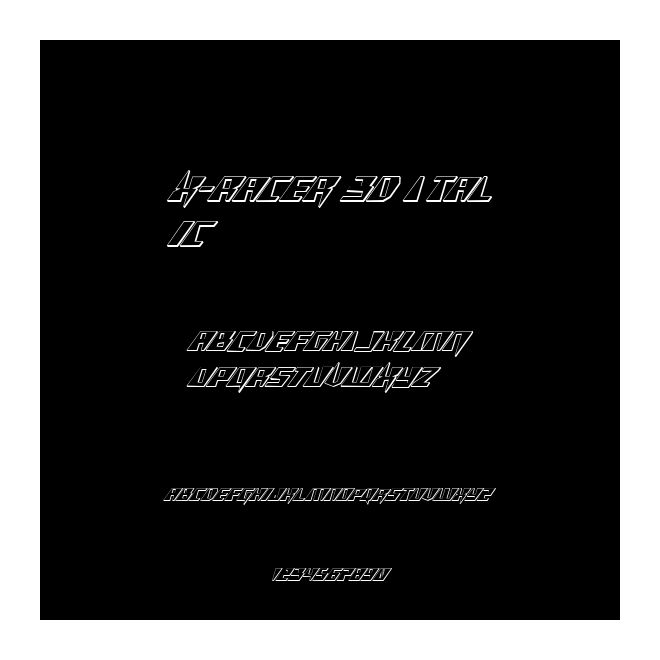 X-Racer 3D Italic