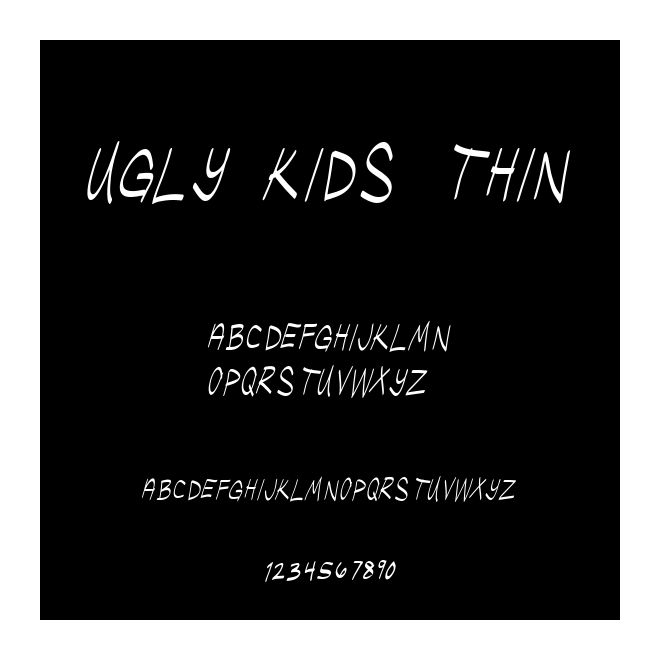 Ugly Kids Thin
