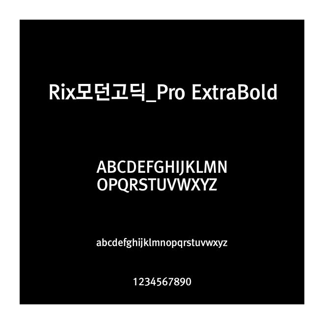 Rix????_Pro ExtraBold