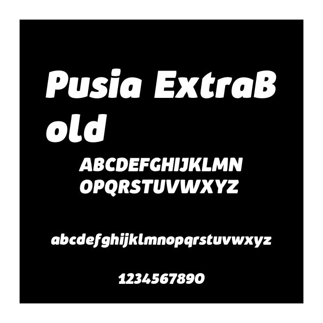 Pusia ExtraBold