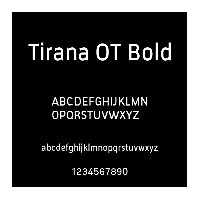 Tirana OT Bold