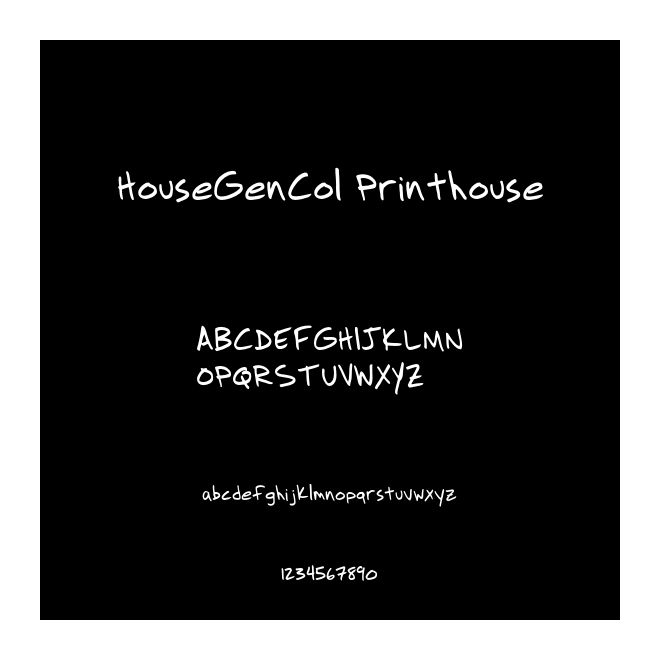 HouseGenCol Printhouse