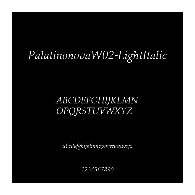 PalatinonovaW02-LightItalic