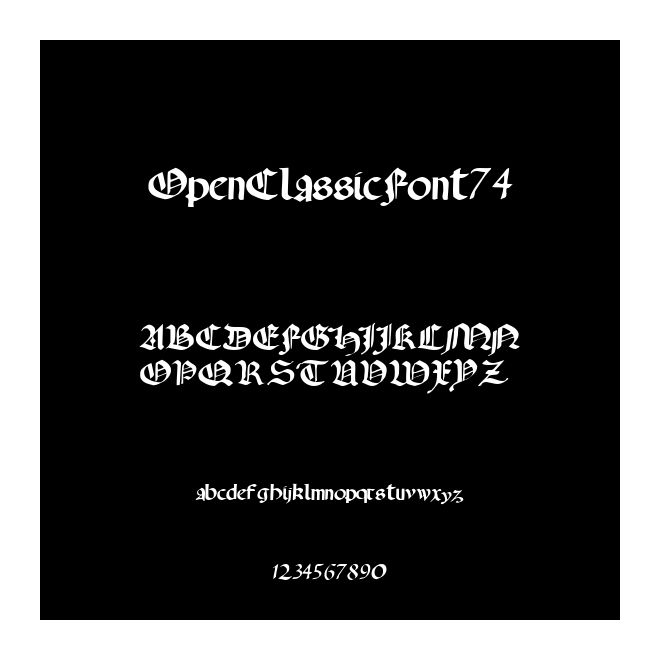 OpenClassicFont74