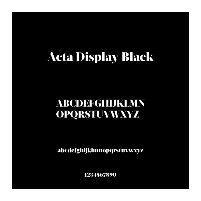 Acta Display Black